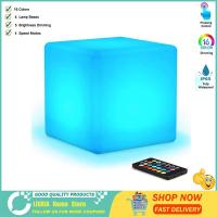 ราคา เก้าอี้ลูกบาศก์เรืองแสง ทรงสี่เหลี่ยม มีไฟ LED กันน้ํา ชาร์จไฟได้ อเนกประสงค์ (40809392252)
