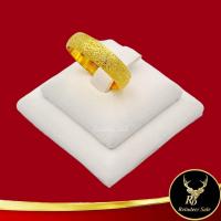 ราคา แหวนปลอม Ring (No.61RD) ง แหวนผู้หญิง แหวนแฟชั่นทองชุบ แหวนเกลี้ยงปลอกมีดพ่นทราย นน.1 สลึง งานเคลือบแก้วหนาพิเศษ (28123828571)