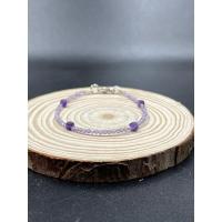 ราคา Amethyst bracelet สร้อยข้อมืออเมทิสต์ (10987089711)