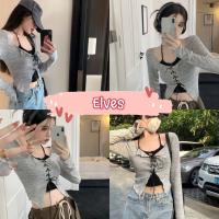 ราคา Elves✨พร้อมส่ง✨ เสื้อคลุมไหมพรม+เสื้อคล้องคอไหมพรม ใส่สบายผ้ามาก ~60118~ (19851764150)