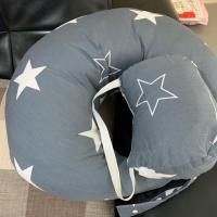 ราคา ขายต่อ** หมอนรองให้นมลูก ทรง Moon Shape สภาพใหม่ 100% ไม่บุ๋ม ไม่ยวบ ถอดปลอกซักได้ ราคาพิเศษ (2712878144)