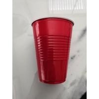 ราคา ขายส่ง แก้วแดง แก้วพลาสติกสีแดง Red cup 14oz ราคาถูก (11683022394)