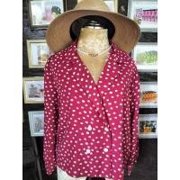 ราคา เสื้อแขนยาวสีแดงลายจุดขาว (25512309003)