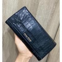 ราคา MIU MIU กระเป๋าสตางค์ใบยาว แท้100% มือสอง (17321321814)