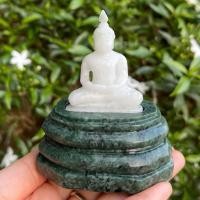 ราคา พระพุทธรูปแกะสลักหยกพร้อมฐานหินเขียว (22766076255)