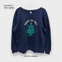 ราคา เสื้อสเวตเตอร์แขนยาว OLD NAVY Christmas tree มือสอง (18985911478)