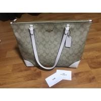 ราคา ใหม่! พร้อมส่ง ราคาเท ส่ง COACH F29208 ZIP TOP TOTE IN SIGNATURE CANVAS (7915685506)