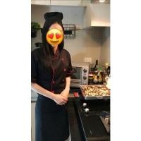 ราคา ผ้ากันเปื้อนแบบครึ่งตัวสั้น สีดำ (21337250503)