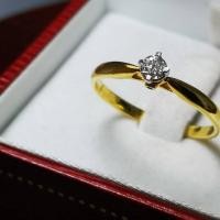 ราคา แหวนเพชรแท้เม็ดเดี่ยวทรงชู (4510243828)