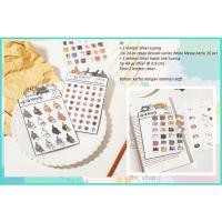 ราคา 2 แผ่นสติกเกอร์ความงามไดอารี่หนังสือสติกเกอร์ความงามสมุดภาพสติกเกอร์ Deco Journal สติกเกอร์ Meow Meow Photo Studio ไดอารี่ Deco สติกเกอร์ (43822688810)
