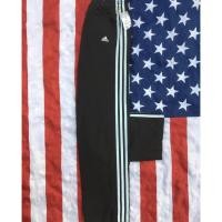 ราคา กางเกง Adidas ผ้าร่ม มือสอง สีดำ แถบฟ้า กางเกงวอร์มราคาถูก สำหรับผู้ชาย และผู้หญิง (Second-hand Adidas Trousers) (5726226028)