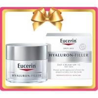 ราคา (Exp.7/2021 ) EUCERIN HYALURON FILLER DAY CREAM SPF 15 ของแท้ 100% (2088376274)