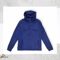 ราคา Trucker Jeans Jacket Mr Bones Harley Vintage Port Hidden Hoodie Blue (56656174955)