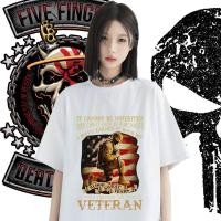ราคา เสื้อยืด "ทหารผ่านศึก usa" ดีไซน์สไตล์ทหาร สัญลักษณ์ของความยุติธรรมที่กล้าหาญ (52053757801)