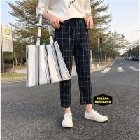 ราคา กางเกงชิโน TARTAN ของผู้หญิง กางเกง ANKLE กางเกงผู้หญิง CHECK MOTIF LONG SALUR SLIMFIT รุ่น (25528158136)