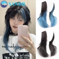 ราคา ทราย ไฮไลท์แฮร์พีชสีฟ้า, วิกผมหัวมัลเลทหยิกเล็กน้อยสังเคราะห์, ผมหางหมาป่าจําลองคอสเพลย์ธรรมชาติยาวชั้นวิกผมชิ้นทุกวัน (49706833173)