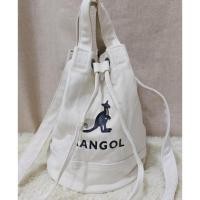 ราคา KANGOL แท้100% แบรนด์แท้ กระเป๋าสะพายข้างมือสอง ทรงขนมจีบ ผ้าแคนวาส (24922922381)