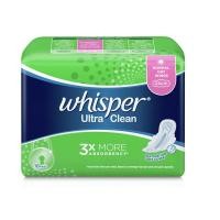 ราคา Whisper UltraClean วิสเปอร์ คลีน (แบบมีปีก) 24 ซม. 18 แผ่น (7197214236)