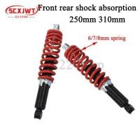 ราคา 6/7/8mm Spring 250mm 310mm Front rear Shock Absorber for Motorcycle 50cc-125cc Dirt Pit Bike ATV G (48456148881)