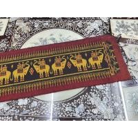 ราคา ผ้าพันคอไหม สไบลูกแก้วมัดหมี่ ไหมแท้ ขนาด 35x200cm ลายช้าง สีแดงเม็ดมะขาม รหัส L4E-ST-1030673 (27415986188)