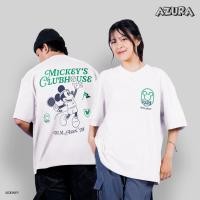 ราคา เสื้อยืด Azura Boxy Oversize Disney Original Mickey Mouse Mickey Club House Sport Padel White (28043776690)