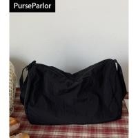 ราคา จีบผ้านุ่มกระเป๋าสะพายข้างผู้หญิงกระเป๋าผ้าแคนวาสญี่ปุ่น (26865233355)