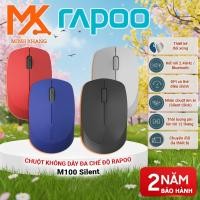 ราคา Rapoo M100 Silent/ Rapoo M300 Silent Multi-Connect Wireless Mouse – Bluetooth & 2.4GHz, กดเรียบ, ประหยัดแบตเตอรี่ (57001537113)