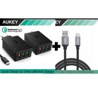 ราคา BUNDLE AUKEY PA T14 QC 3.0 + สาย AUKEY TYPE C CB CD2 QUICK CHARGER (8722056612)