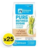 ราคา มิตรผล น้ำตาลทรายขาวบริสุทธิ์ 1 กก. x 25 (26317283958)