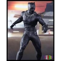 ราคา HC TOYS โมเดล แบล็ค แพนเธอร์ อเวนเจอร์ ชุดหนัง Model Black Panther Action Figure Avengers Infinity war Mavel Civil war (1452623545)