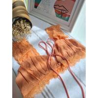 ราคา บราลูกไม้ปักฉลุ ป้ายTeeda สีส้ม (21262715651)