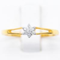 ราคา แหวนพิกุล แหวนเพชรแท้ ลายดอกพิกุลก้านคู่ ทอง9k เพชรแท้ ME740 (5536134834)