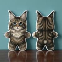 ราคา Cat แมว หมอนไดคัท พิมพ์2ด้าน หมอนสกรีนรูป CATDOL9 Maine Coon เมนคูน ตุ๊กตาแมว ของขวัญ จับฉลาก (53004310462)