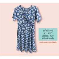 ราคา เดรสลายดอกยาว มือสอง ✌งานป้าย (14076464259)