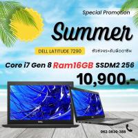 ราคา โน๊ตบุ๊ค มือ2 Dell Latitude 7290 สายงาน สายธุรกิจกราฟฟิกออกแบบเขียนแบบได้ เร็วสุด แรงสุด (23423454232)