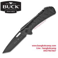 ราคา มีดพับ Buck 831BKS1 Marksman Flipper 3.5" Black Cerakote Tanto Blade, Black Aluminum Handles (7081860613)
