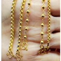 ราคา สร้อยข้อมือเด็กทองครึ่งสลึง(1.9กรัม)ยาว 11.5-13.5 ซม.ทองคำแท้ 96.5% จากเยาวราช ผ่อน 0% (4583036296)