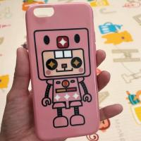 ราคา (ส่งฟรี) Case เคส iphone6 i6 i6s robot โรบอท หุ่นยนต์ สีชมพู เคสนิ่ม น่ารัก (1323413540)