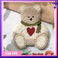 ราคา ชุดวัสดุสําหรับทําปัก TEDDY BEAR - Punch Needle - ชุด DIY วัสดุปักสําหรับเย็บตุ๊กตาหมีขนสัตว์ลายนูนเป็นของขวัญ - ชิปทํามือ (45704849447)
