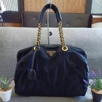 ราคา Pra.da Nylon Gold Chain แท้ Nevy (13615781267)