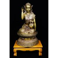 ราคา รูปหล่อบูชา พระแม่นางกวัก วัดม่วง จ.อ่างทอง ปี2528 หน้าตัก9นิ้ว เนื้อทองเหลือง (24863440974)