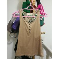 ราคา เสื้อกล้ามสีน้ำตาลอมทอง ผ้าหนังกลับ (4111408802)