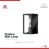 ราคา SL LIGHTING | Outdoor Wall Lamp โคมไฟติดผนังภายนอก ขั้ว E27 รุ่น SL-10-2102W/BK (26925693920)