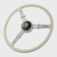 ราคา Steering Wheel 15.7" inch 400mm Vintage Iron 3 Spoke Banjo Vintage Classic For Porsche 356 356A B C (46656890279)