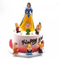 ราคา ตุ๊กตาแต่งเค้ก ธีมการ์ตูน สโนไวท์และคนแคระทั้ง 7 (22083013385)