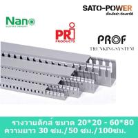 ราคา รางวายดัก WIRE DUCT NANO WD3030/ขนาด30x30/ยาว 30ซม. 50ซม. 99ซม. รางเก็บสายไฟ สีเทา รางเก็บสายไฟแบบทึบ (17462581888)