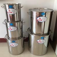 ราคา หม้อสตูว์ หม้อสต็อค หม้อสแตนเลส (ทรงสูง) เบอร์ 30/35/40/45/50 ซม.(รุ่นใหม่ หนาพิเศษ)(ตราGOGO/TK) (7691996931)