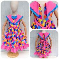 ราคา ชุดแหยม ตาราง ย้อนยุค ชุดเด็ก ชุดเด็กผู้หญิง 2-10 ขวบ ✅ พร้อมส่งในไทย Nid (13487432480)