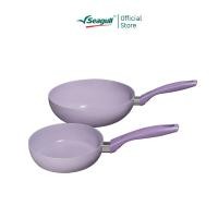 ราคา Seagull ชุดเครื่องครัวนอนสติ๊ก ลาเวนเดอร์ (2 ชิ้น) Lavender Non-stick Cookware Set (45355098219)