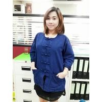 ราคา เสื้อม่อฮ่อม หม้อห้อม คอกลมแขนยาว ผ้าฟอกอย่างดี (3223741082)